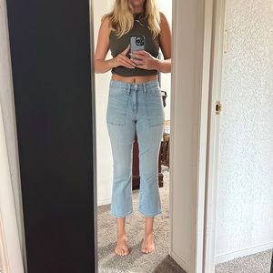 Joes light wash denim jeans. Size W 24.